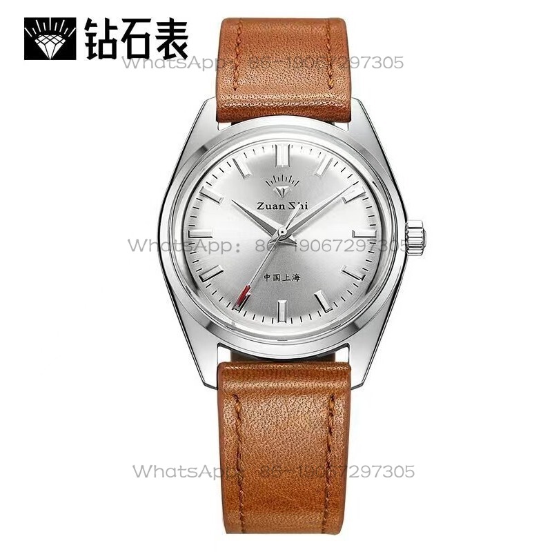 Leather Watch Strap - 24-uurs verzending Shanghai Diamond Brand Retro