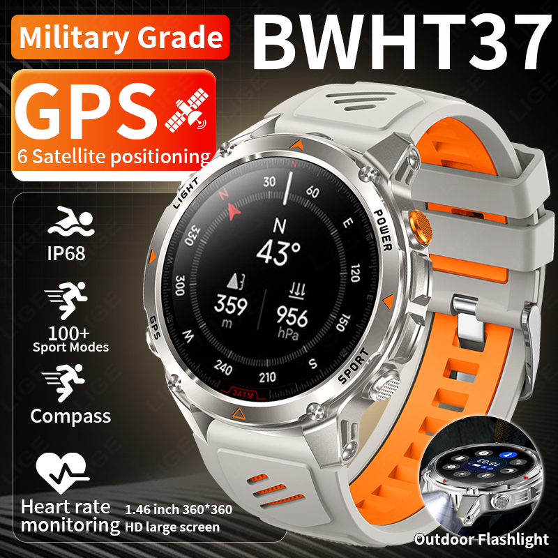Smartwatch Sports Watches For Men - LUIK Robuuste GPS Track Smart Horloge