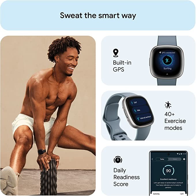 Fitbit Versa 4-smartwatch Inge - Heart Rate Gps Watch recensie en prijs