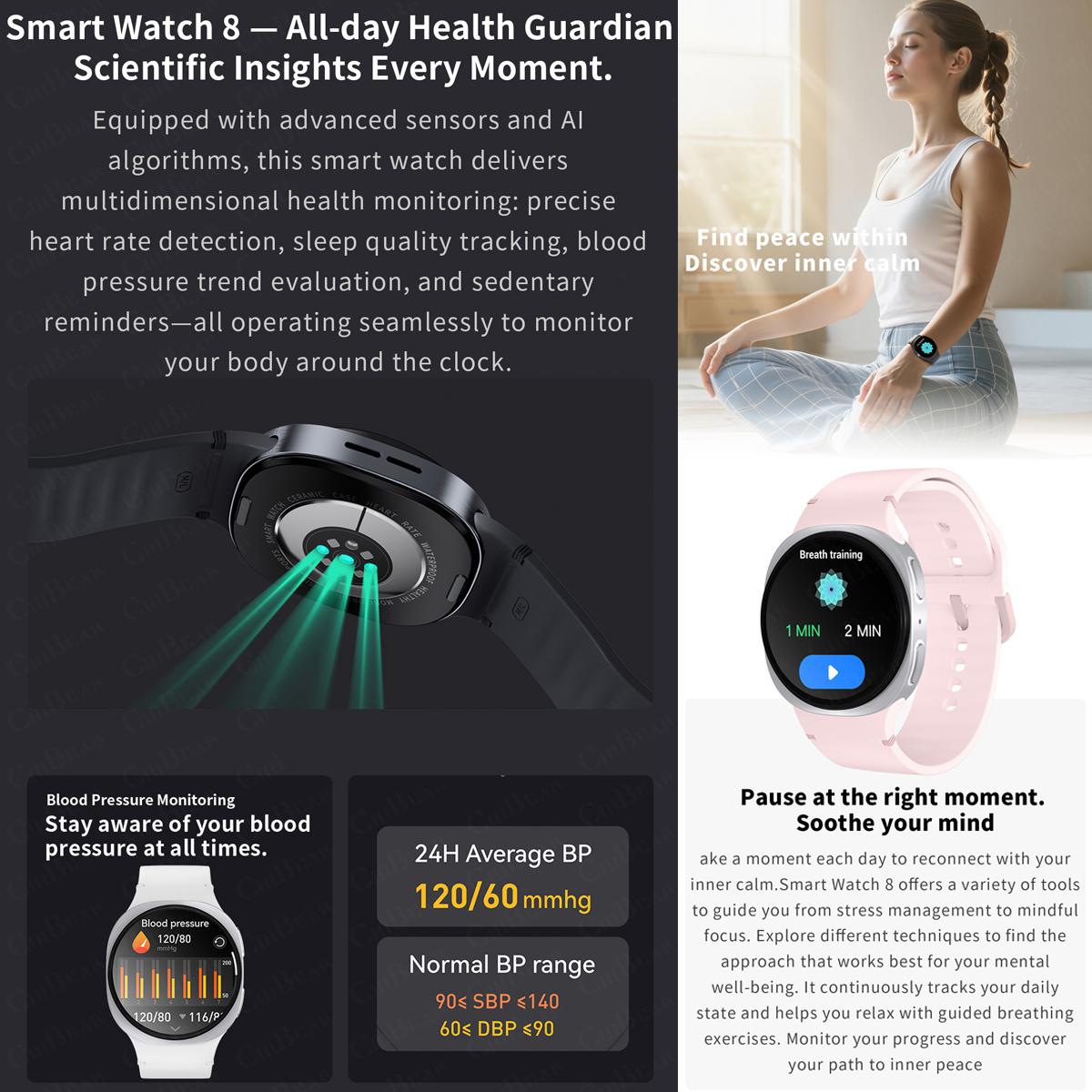 2026 Nieuwe Horloges 8 Mini GP - Heart Rate Gps Watch recensie en prijs