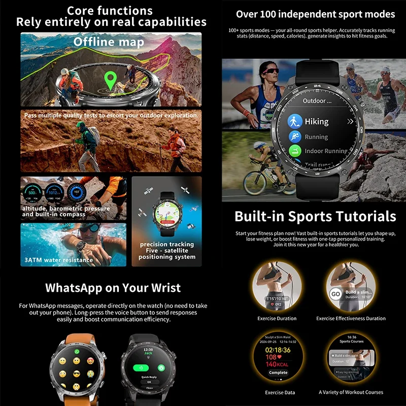 2026 Nieuwe Mannen Smart Horlo - Heart Rate Gps Watch recensie en prijs