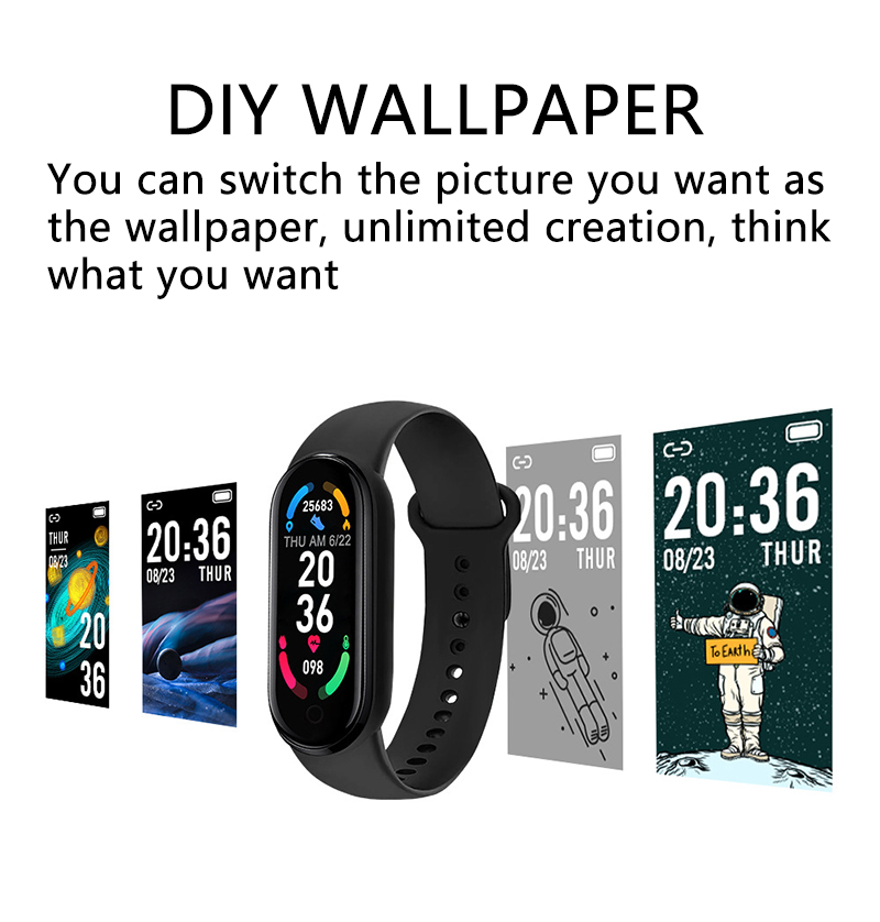 M6 Smart Watch Heren Dames Fit - Smartwatch Watches Price recensie en prijs