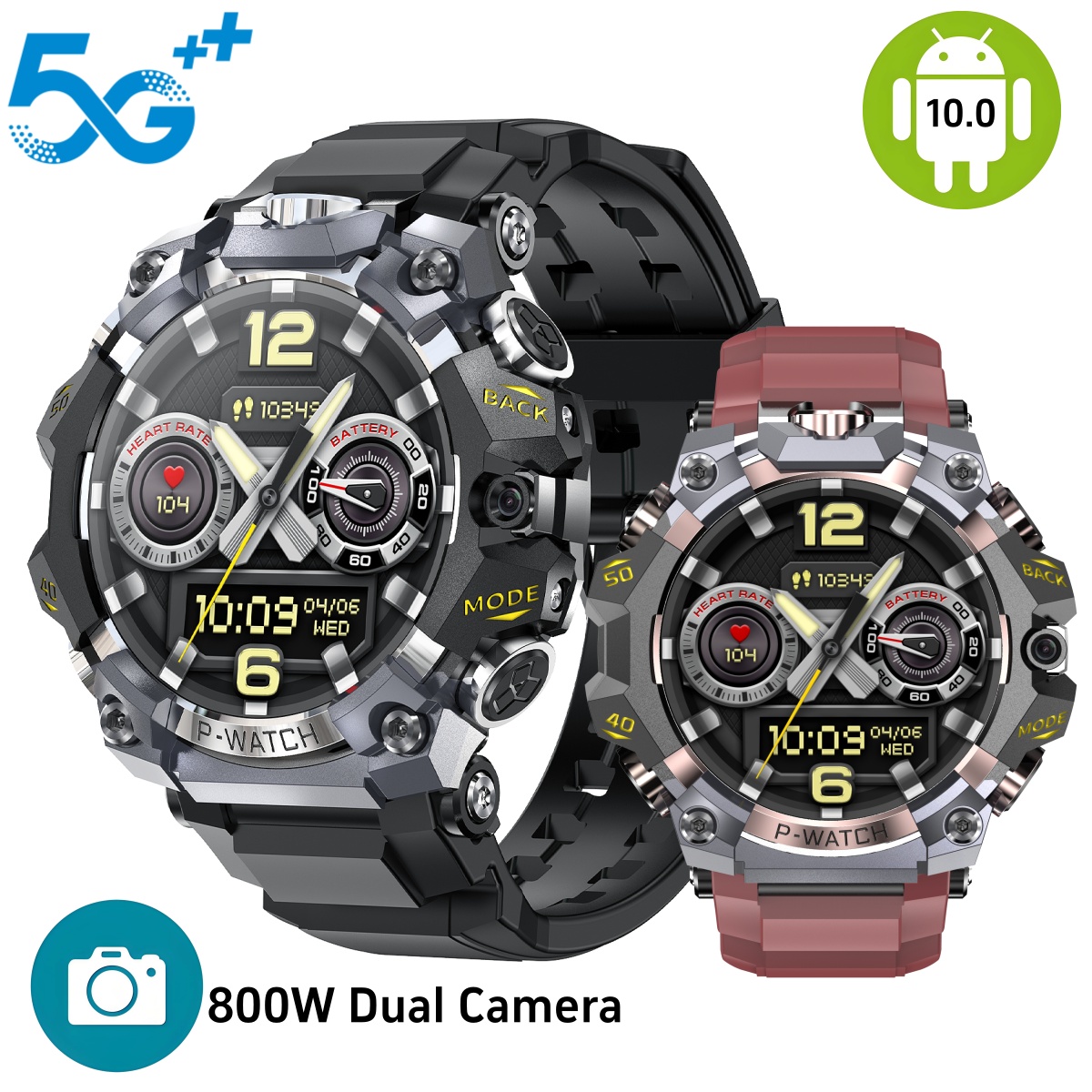Q668 Smartwatch Android 10.0 1 - Heart Rate Gps Watch recensie en prijs
