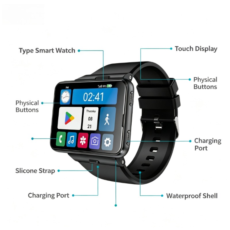 S999 Plus Smartwatch, 4G Andro - Heart Rate Gps Watch recensie en prijs