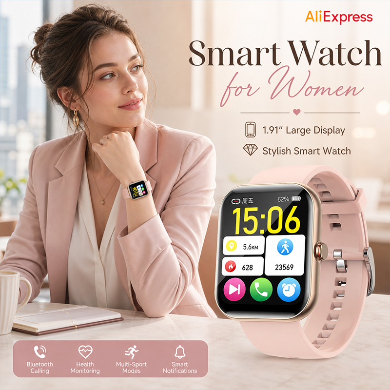 Dames Smartwatch BT Oproep Har - Smartwatch Watches Price recensie en prijs