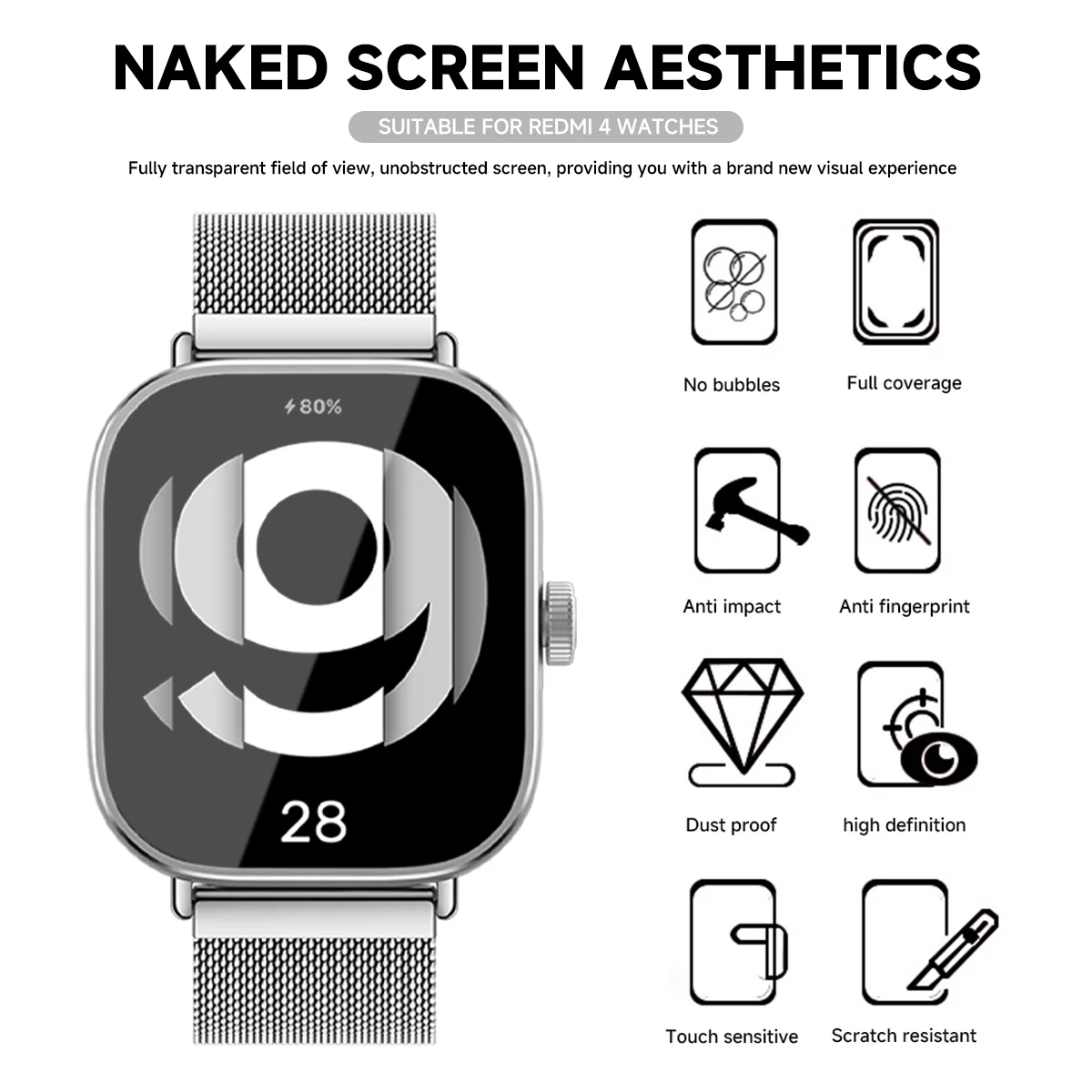 Gehard glas voor Xiaomi Redmi  - Smart Watch Screen Protector recensie en prijs