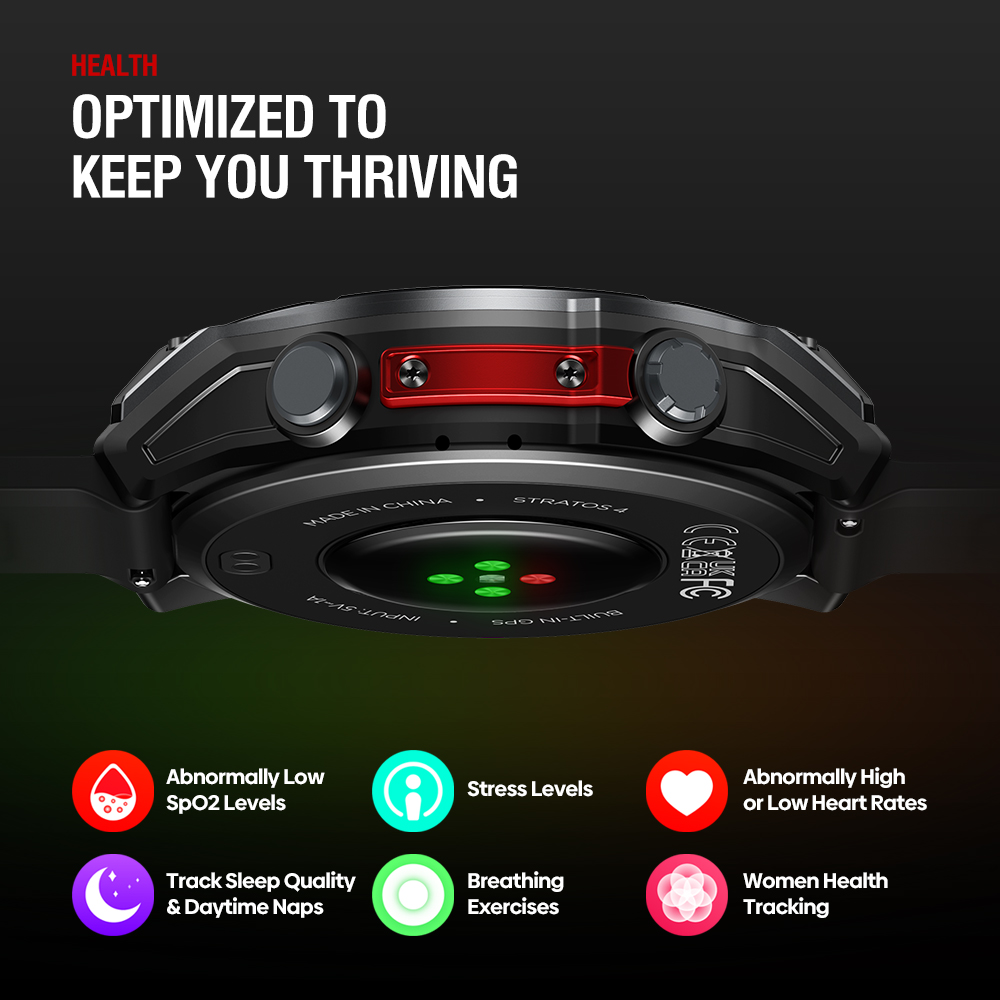 NIEUW Zeblaze Stratos 4 GPS Sm - Heart Rate Gps Watch recensie en prijs