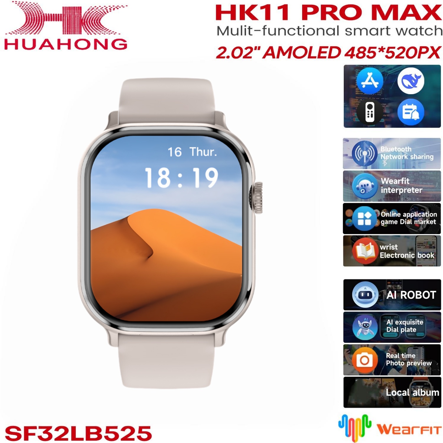 Originele HK11 Pro MAX Smartwa - Heart Rate Gps Watch recensie en prijs