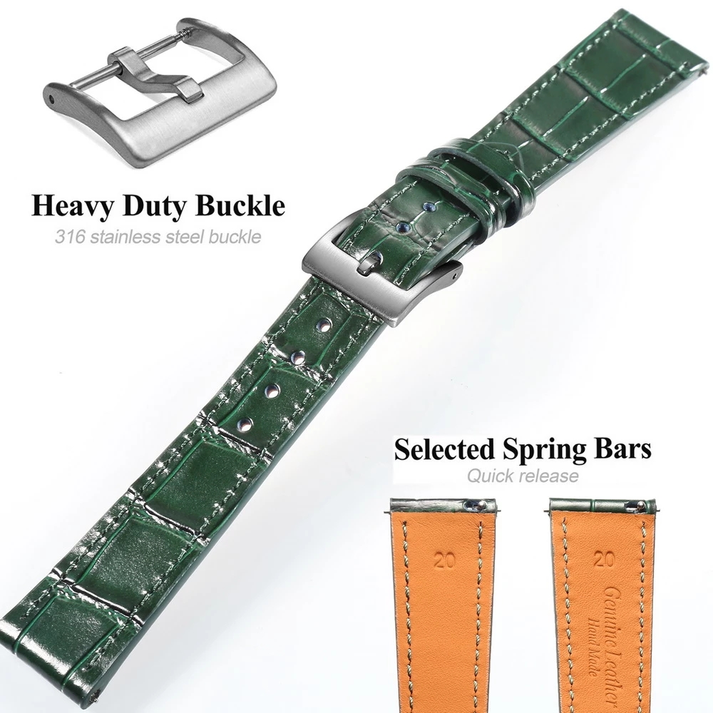 HEMSUT Hoge Kwaliteit Lederen  - Leather Watch Strap recensie en prijs