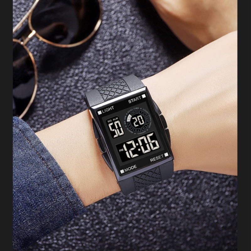 Digitaal sporthorloge Waterdic - Leather Watch Strap recensie en prijs
